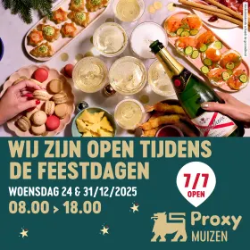 Open op 25 & 1/01 tot 14u